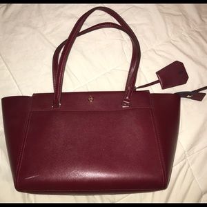 Tory Burch Burgundy Shoulder Bag